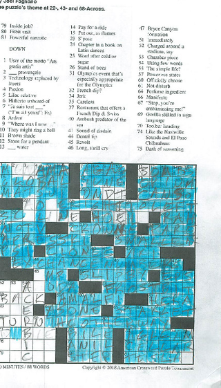 I don’t know why this one has the clues and the others don’t, but I didn’t make the rules.